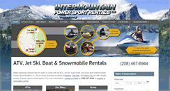 Desktop Screenshot of intermountainpowersportrentals.com